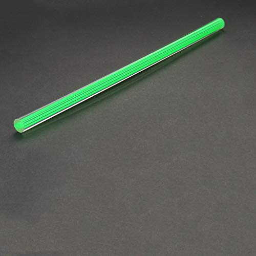 Fielect Green Straight Line Acrylic Round Rod Standard Plexiglas Tolerance Lightweight for DIY 10mm Diameter 250mm Height 2Pcs