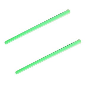 Fielect Green Straight Line Acrylic Round Rod Standard Plexiglas Tolerance Lightweight for DIY 10mm Diameter 250mm Height 2Pcs