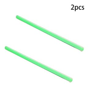 Fielect Green Straight Line Acrylic Round Rod Standard Plexiglas Tolerance Lightweight for DIY 10mm Diameter 250mm Height 2Pcs