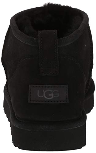 UGG womens Classic Ultra Mini Ankle Boot, Black, 9 US