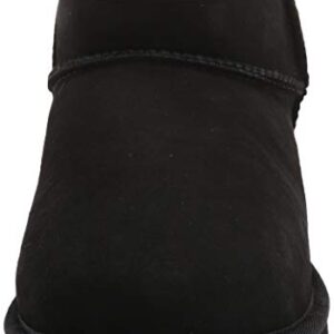 UGG womens Classic Ultra Mini Ankle Boot, Black, 9 US