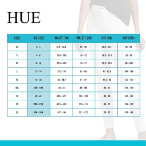 HUE Women's Ultra Soft High Waist Denim Leggings, White, Small