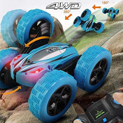 Remote Control Car RC Cars - Drift High Speed Off Road Stunt Truck, Race Toy with 2 Rechargeable Batteries, 4 Wheel Drive, Cool Birthday Gifts for Boys Age 6 7 8 9 10 11 Year Old Kids Toys