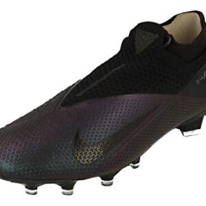 Nike Men's Phantom VSN 2 Elite DF FG (8, Black/Black)