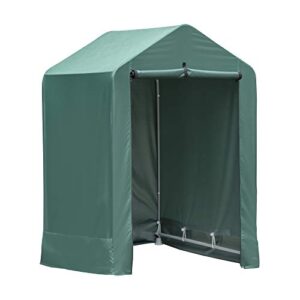shelterlogic 4' x 4' x 6' water-resistant pop-up deck and garden storage shed kit