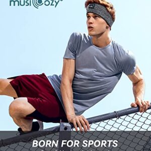 MUSICOZY Bluetooth 5.2 Headband Headphones for Sleep, Wireless Earphones Music Headphones for Side Sleepers Sleeping Earbuds Eye Mask for Mom Women Men Workout Running Cool Unique Gifts