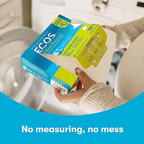 ECOS Laundry Detergent Sheets - No Plastic Jug for 114 Loads - Vegan, No Mess & Liquid Free - Laundry Sheets in Washer - Hypoallergenic, Plant Powered Laundry Detergent Sheets