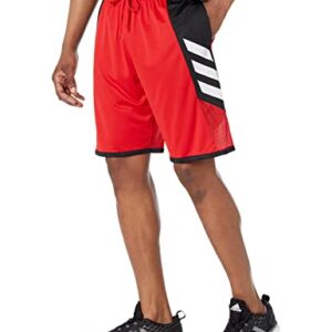 adidas Men's Pro Madness Shorts, Scarlet, Medium