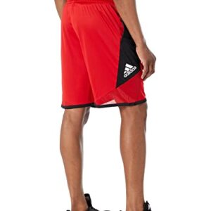 adidas Men's Pro Madness Shorts, Scarlet, Medium