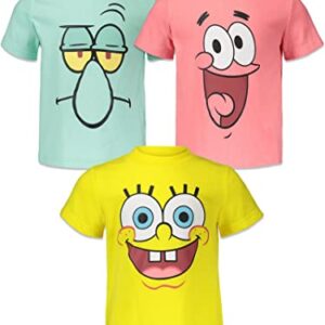 Nickelodeon Spongebob Squarepants Big Boys 3 Pack Short Sleeve T-Shirts 7-8