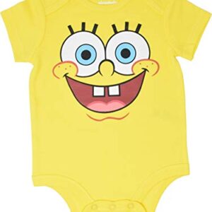 Nickelodeon SpongeBob SquarePants Patrick Squidward Baby Boys 3 Pack Bodysuit Spongebob 0-3 Months
