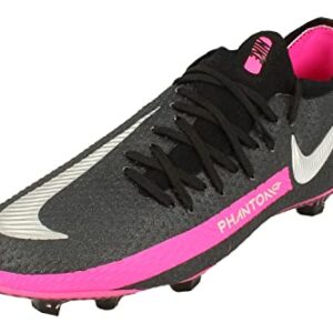 Nike Junior Phantom GT Pro FG Football Boots CK8473 Soccer Cleats (UK 3.5 us 4Y EU 36, Black Metallic Silver 006)