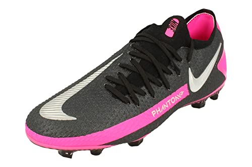 Nike Junior Phantom GT Pro FG Football Boots CK8473 Soccer Cleats (UK 3.5 us 4Y EU 36, Black Metallic Silver 006)