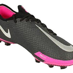 Nike Junior Phantom GT Pro FG Football Boots CK8473 Soccer Cleats (UK 3.5 us 4Y EU 36, Black Metallic Silver 006)