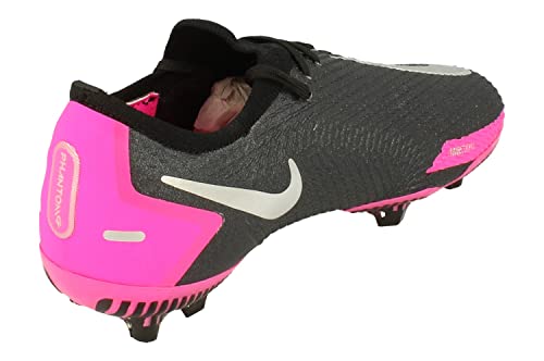 Nike Junior Phantom GT Pro FG Football Boots CK8473 Soccer Cleats (UK 3.5 us 4Y EU 36, Black Metallic Silver 006)