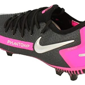 Nike Junior Phantom GT Pro FG Football Boots CK8473 Soccer Cleats (UK 3.5 us 4Y EU 36, Black Metallic Silver 006)