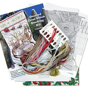 Design Works Crafts Reindeer Ride Counted Cross Stitch Stocking Kit