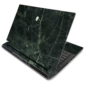 mightyskins skin for alienware m17 r2 (2019) - green marble | protective, durable, and unique vinyl decal wrap cover | easy to apply, remove, and change styles | made in the usa