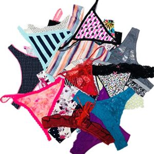 Morvia Varieties of Women Thong Pack Lacy Tanga G-string Bikini Underwear Panties (XXXL, 10 Pcs)