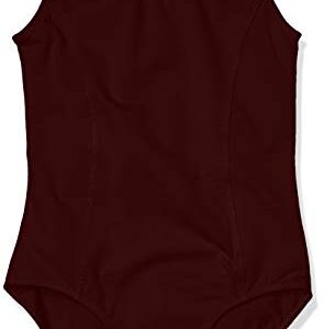 SANSHA Girls' Signature Tank Leotard Y2552C Skylar, Burgundy, 18 Years Big Kid I