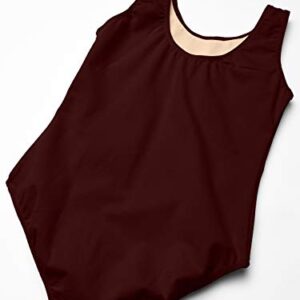 SANSHA Girls' Signature Tank Leotard Y2552C Skylar, Burgundy, 18 Years Big Kid I