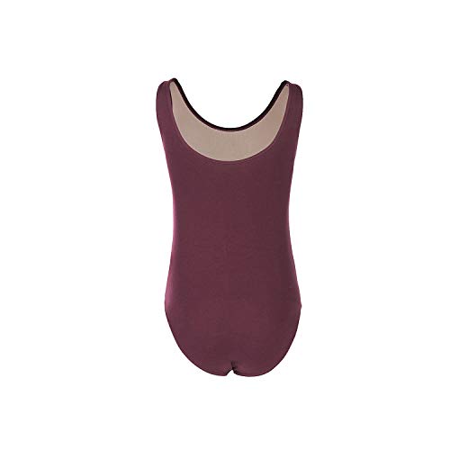 SANSHA Girls' Signature Tank Leotard Y2552C Skylar, Burgundy, 18 Years Big Kid I