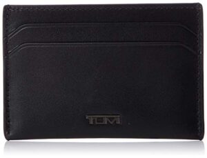 tumi nassau slg card case, official product, slim card case, black, smooth