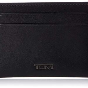 Tumi Nassau SLG Card Case, Official Product, Slim Card Case, Black, Smooth