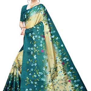 Anni Designer art silk with blouse piece Saree (RAMSHA-PINK_1 Free)