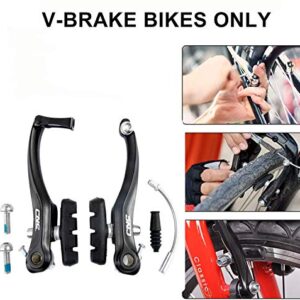 Chooee Bike V-Brake Pads, Bicycle 55mm Brake Blocks Set, 2 Pairs Universal Brake Shoes, Black