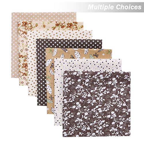 100 PCS Cotton Craft Fabric Bundle Squares Patchwork Lint Different Designs 4 X 4 inches (10cm x 10cm) for DIY Sewing Quilting Scrapbooking Pieces 4×4in Assorted Printed