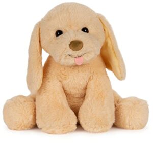 gund baby my pet puddles animated plush, premium stuffed animal barking plush puppy dog for ages 1 and up, yellow, 12”