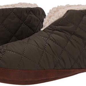 Dearfoams mens Heritage Warm Up Bootie Slipper, Loden, Medium US