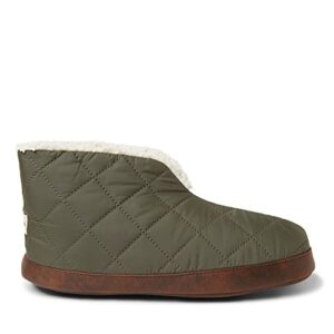 Dearfoams mens Heritage Warm Up Bootie Slipper, Loden, Medium US