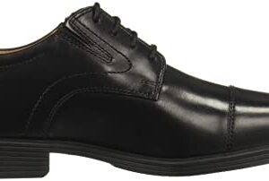 Clarks Men's Whiddon Cap Oxford, Black Leather, 13 Wide