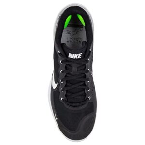 Nike Alpha Huarache Elite 3 Adult Low Metal Baseball Cleats, Black/White, 8.5