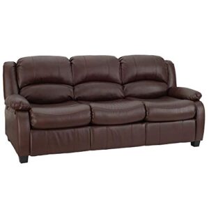 recpro charles 80" rv sleeper sofa w/hide a bed | rv furniture | rv sofa (mahogany)