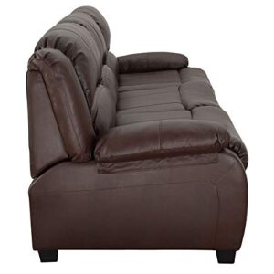 RecPro Charles 80" RV Sleeper Sofa w/Hide A Bed | RV Furniture | RV Sofa (Mahogany)