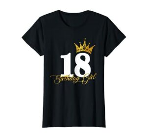 18th birthday funny 18 years old gift for womens girls t-shirt
