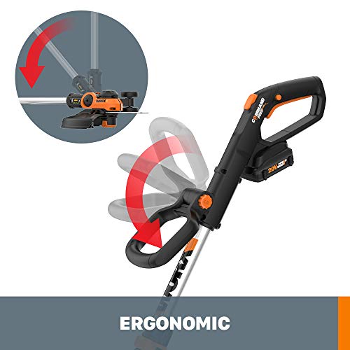 WORX WG163.10 GT 3.0 20V PowerShare 12" Cordless String Trimmer & Edger (Batteries & Charger Included)