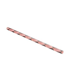 Fielect Pink Twisted Line Acrylic Round Rod Standard Plexiglas Tolerance Lightweight for DIY 10mm Diameter 250mm Height 1Pcs