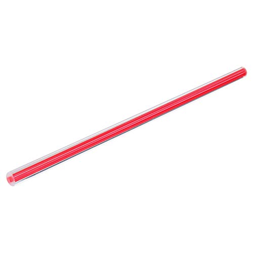 Fielect Red Straight Line Acrylic Round Rod Standard Plexiglas Tolerance Lightweight for DIY 10mm Diameter 250mm Height 1Pcs