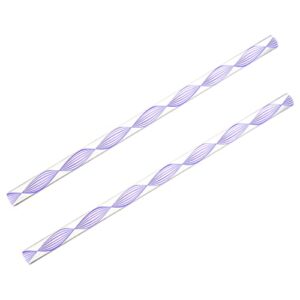 fielect light purple twisted line acrylic round rod standard plexiglas tolerance lightweight for diy 12mm diameter 250mm height 2pcs