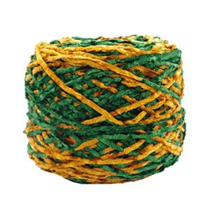 250g chenille yarn fluffy velvet chenille yarn yellow green crochet knitting chenille yarn diy knit yarn chunky knit yarn bulky roving yarn knitting materials