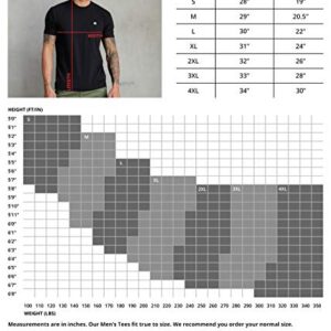 INTO THE AM Premium Men's Fitted Crew Neck Basic Tees - Modern Fit Fresh Classic Short Sleeve Logo T-Shirts for Men (Black, Large)