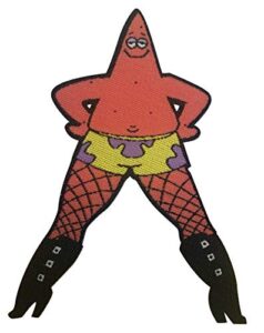 fishnet stockings patrick - spongebob squarepants patch
