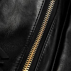 ZOCILOR Women's Fashion Backpack Purse Multipurpose Design Convertible Satchel Handbags and Shoulder Bag PU Leather Travel bag (Black)