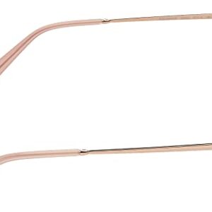 Fossil Women's Female Sunglass Style FOS 2096/G/S Aviator, Rose Gold, 57mm, 14mm