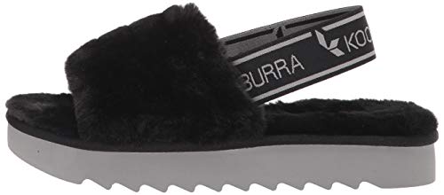 Koolaburra by UGG Women's Fuzz'n Ii Slipper, Black, 8 US