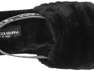 Koolaburra by UGG Women's Fuzz'n Ii Slipper, Black, 8 US